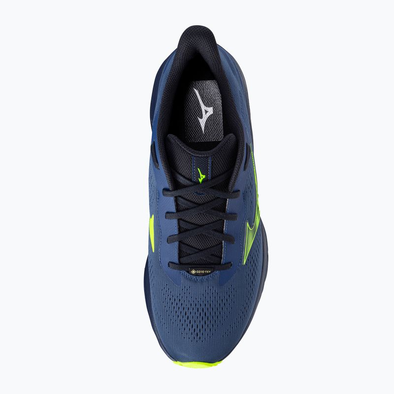 Încălțăminte de alergare pentru bărbați Mizuno Wave Serene 2 GTX estate blue/lightning yellow 11