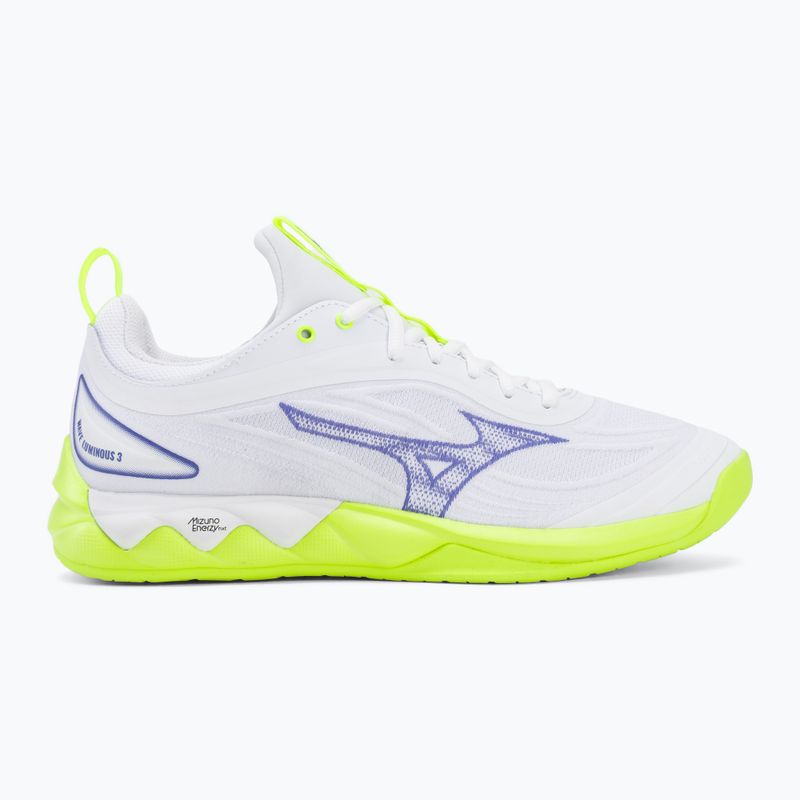 Încălțăminte de volei Mizuno Wave Luminous 3 white/lightning yellow/dazzling blue 2