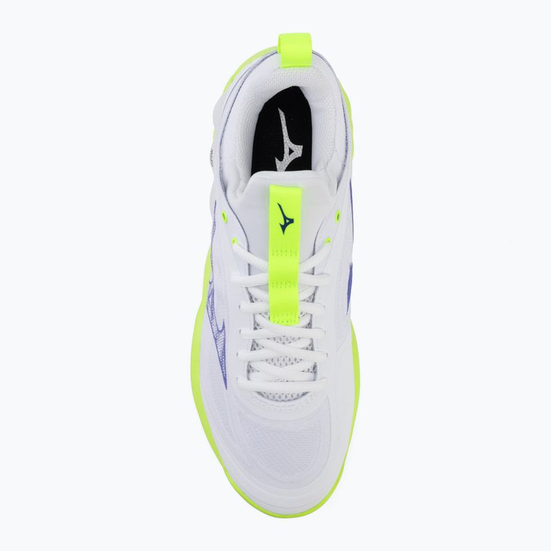 Încălțăminte de volei Mizuno Wave Luminous 3 white/lightning yellow/dazzling blue 5
