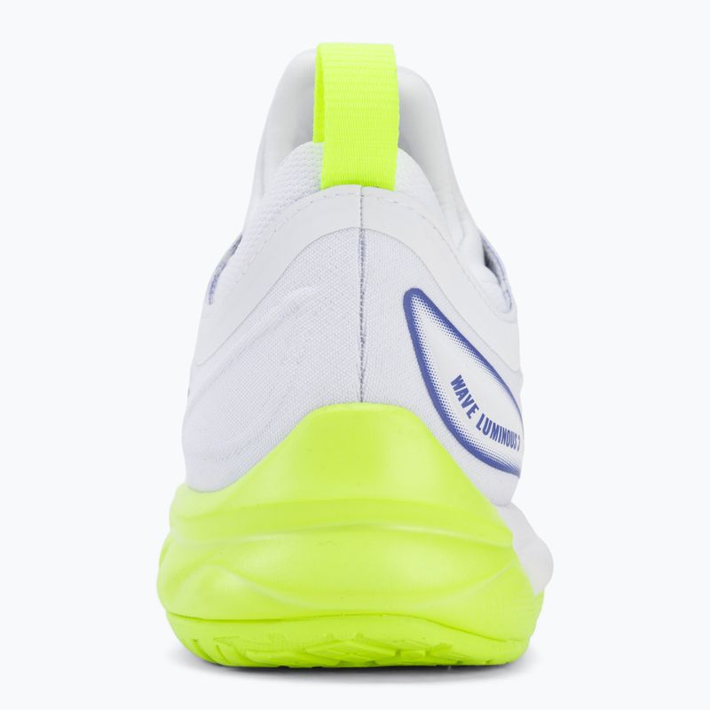 Încălțăminte de volei Mizuno Wave Luminous 3 white/lightning yellow/dazzling blue 6