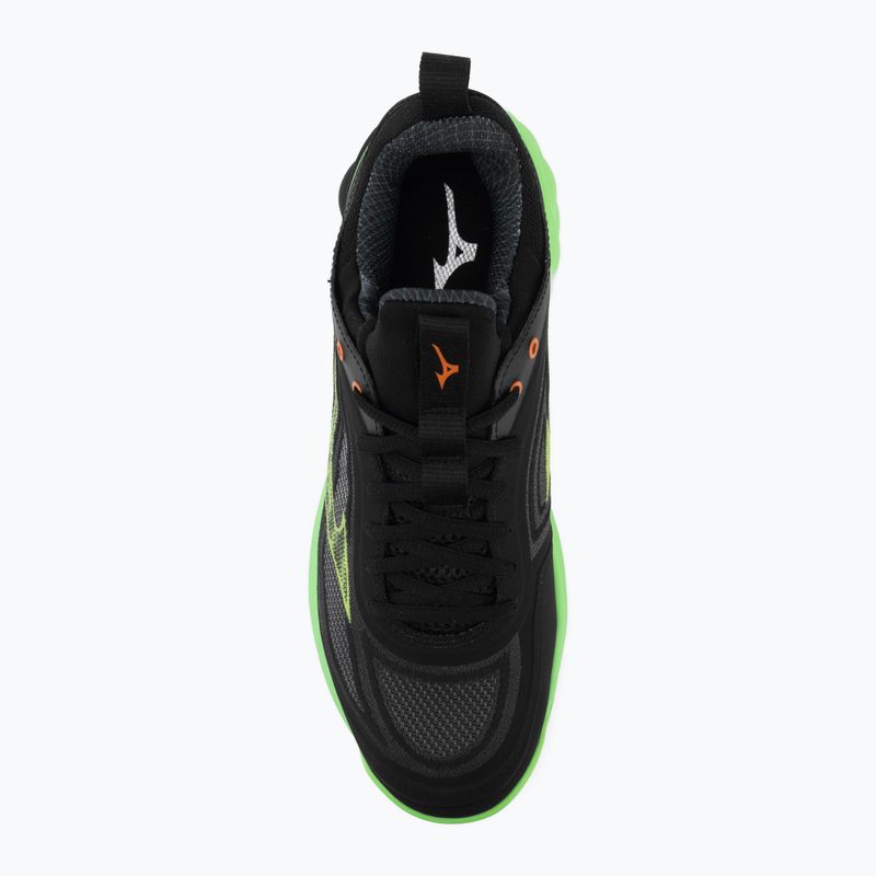 Încălțăminte de volei Mizuno Wave Luminous 3 black/glowing apple/mandarin orange 5