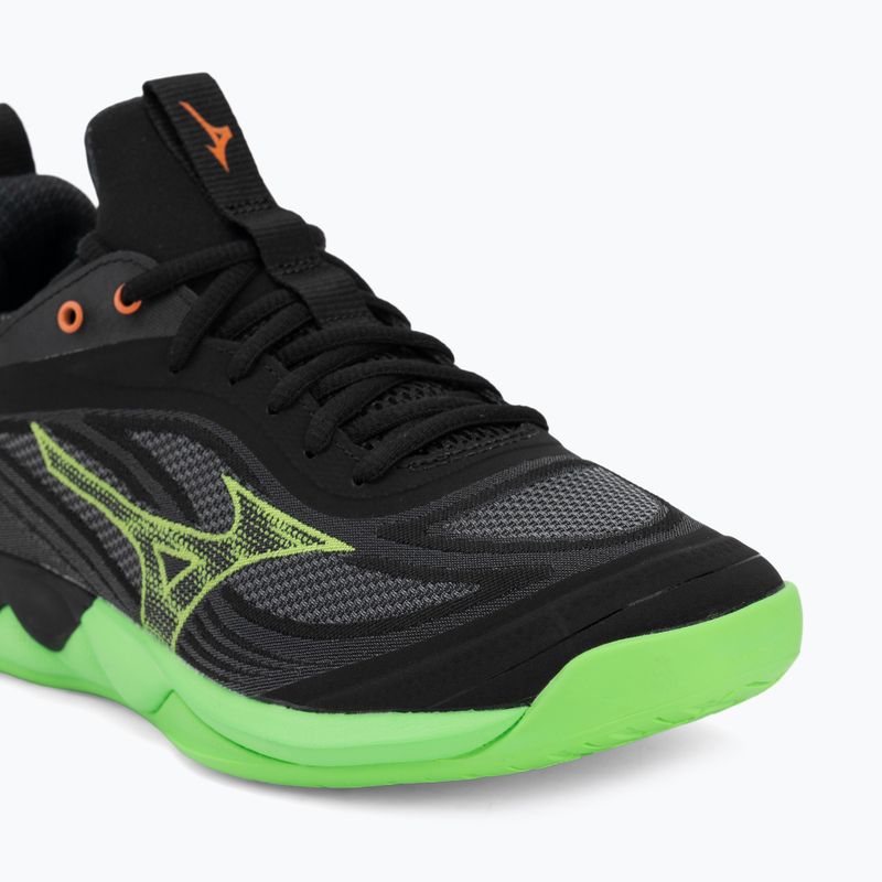 Încălțăminte de volei Mizuno Wave Luminous 3 black/glowing apple/mandarin orange 7