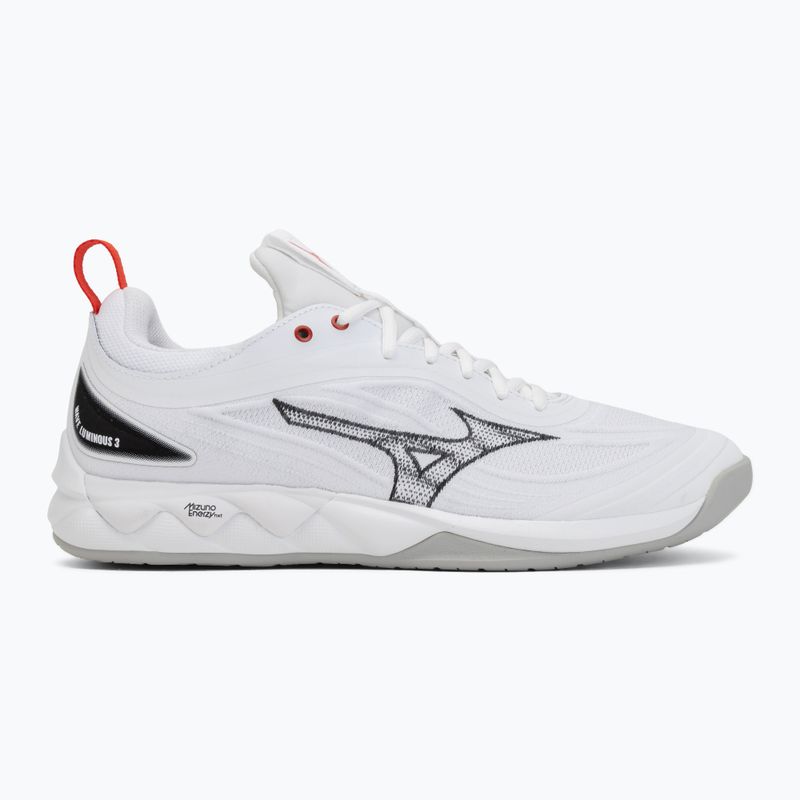 Încălțăminte de volei Mizuno Wave Luminous 3 white/black/fiery red 2