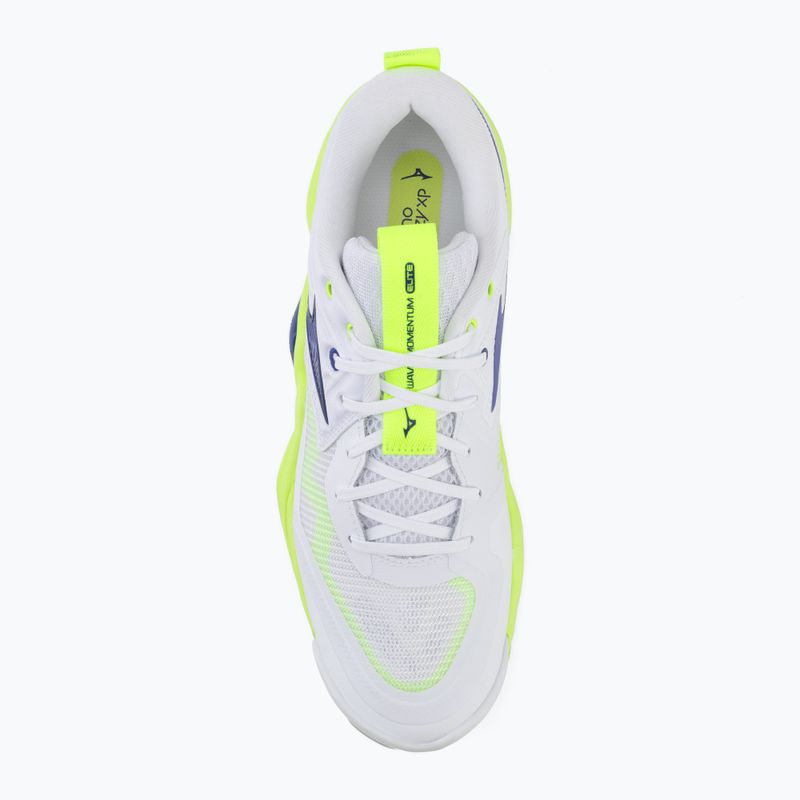 Încălțăminte de volei Mizuno Wave Momentum Elite white/lightning yellow/dazzling blue 5