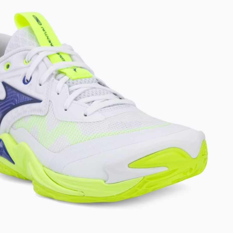 Încălțăminte de volei Mizuno Wave Momentum Elite white/lightning yellow/dazzling blue 7