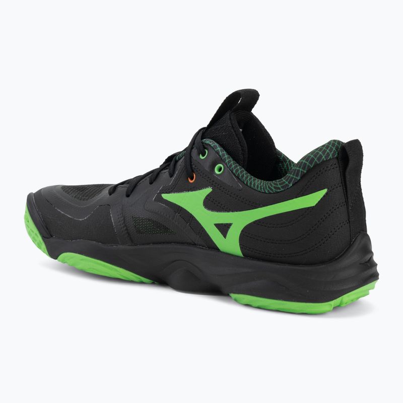 Încălțăminte de volei Mizuno Wave Momentum Elite black/glowing apple/mandarin orange 3