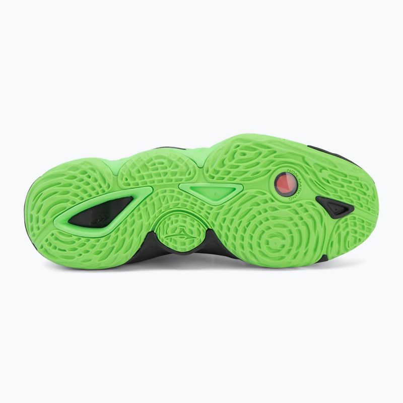 Încălțăminte de volei Mizuno Wave Momentum Elite black/glowing apple/mandarin orange 4