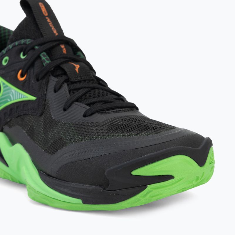 Încălțăminte de volei Mizuno Wave Momentum Elite black/glowing apple/mandarin orange 7