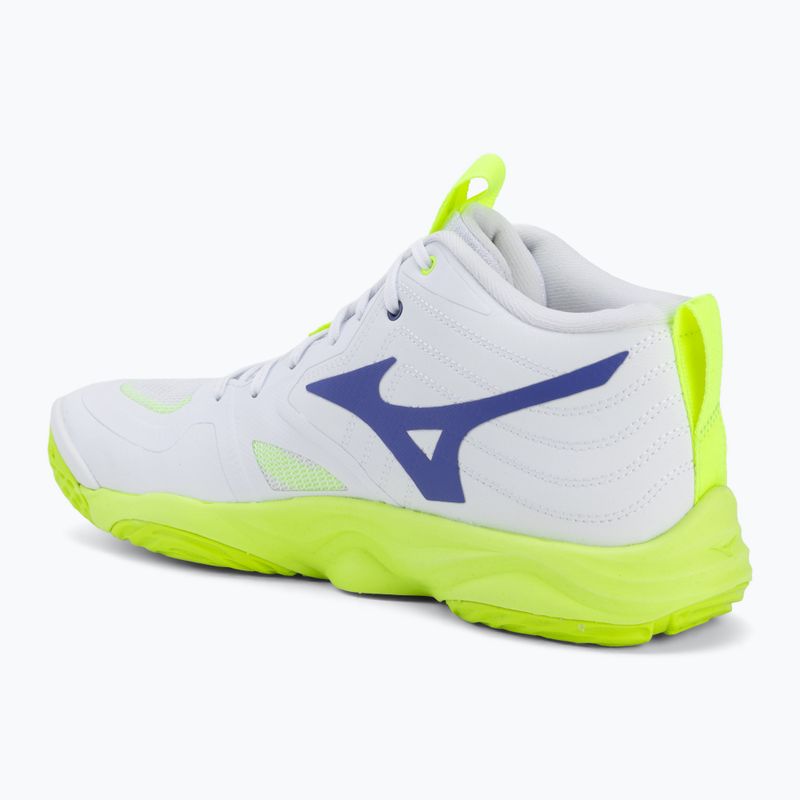 Încălțăminte de volei Mizuno Wave Momentum Elite Mid white/lightning yellow/dazzling blue 3