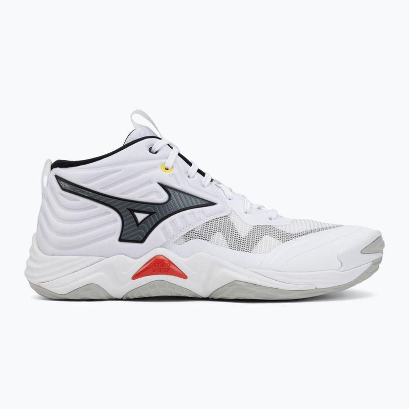 Încălțăminte de volei Mizuno Wave Momentum Elite Mid white/black/fiery red 2