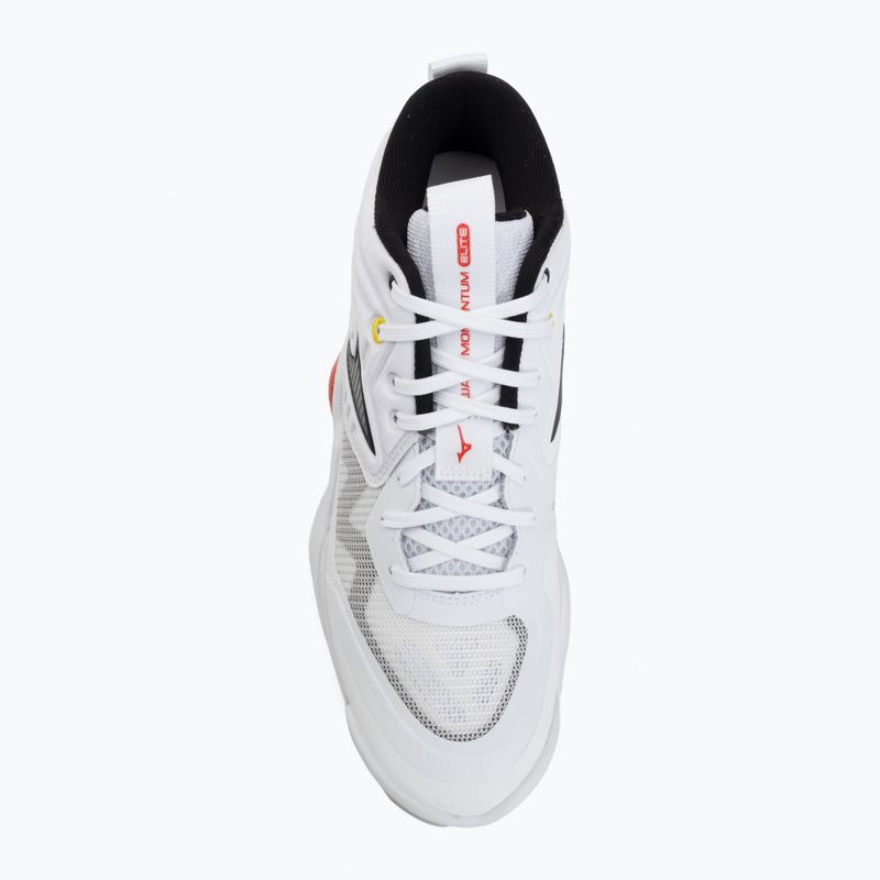 Încălțăminte de volei Mizuno Wave Momentum Elite Mid white/black/fiery red 5