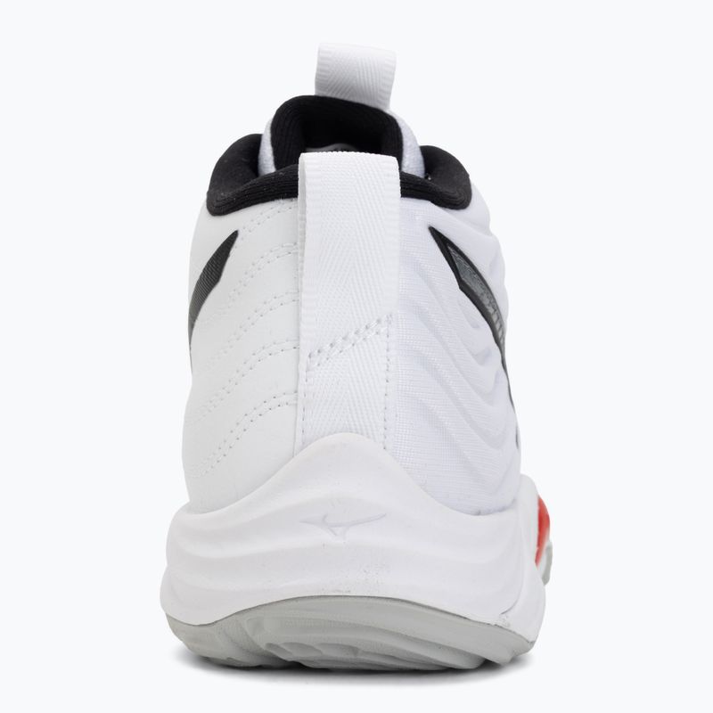 Încălțăminte de volei Mizuno Wave Momentum Elite Mid white/black/fiery red 6