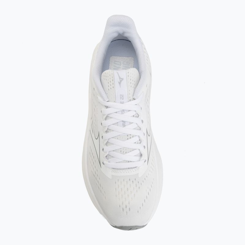 Încălțăminte de alergare pentru femei Mizuno Wave Inspire 22 white/white/harbor mist 5