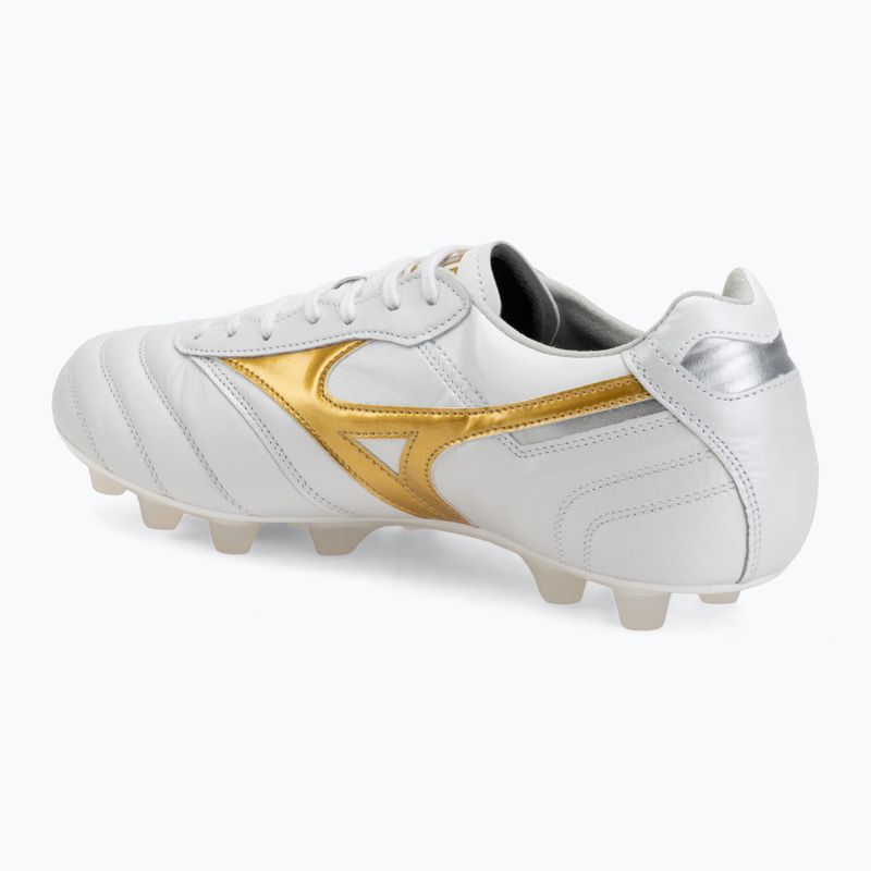 Încălțăminte de fotbal Mizuno Morelia II Japan FG white/football gold/galaxy silver 3
