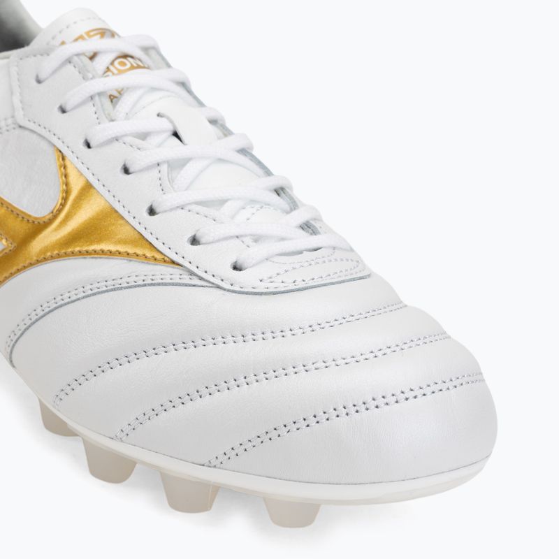 Încălțăminte de fotbal Mizuno Morelia II Japan FG white/football gold/galaxy silver 7