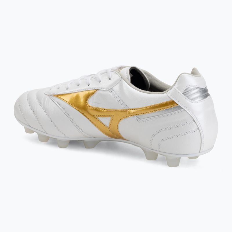 Încălțăminte de fotbal Mizuno Morelia II Elite FG white/football gold/galaxy silver 3