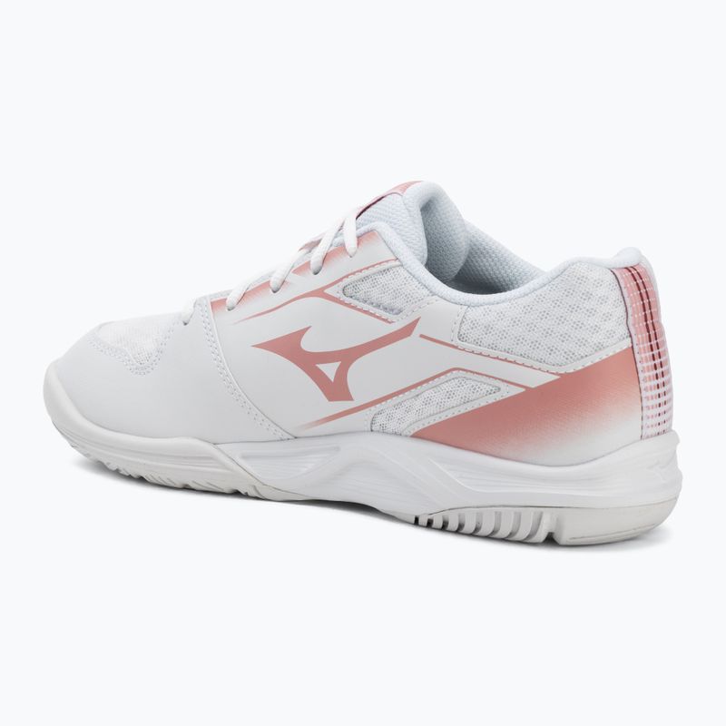 Încălțăminte de volei pentru femei Mizuno Cyclone Speed 5 white/rose elegance/lava falls 3