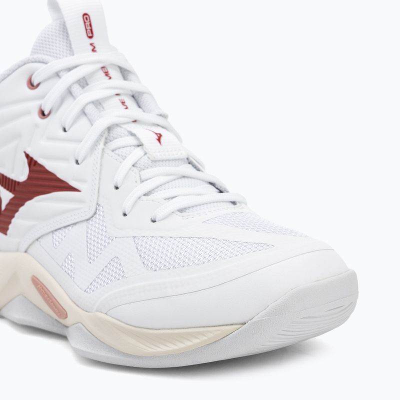 Încălțăminte de volei pentru femei Mizuno Wave Momentum Pro Mid white/rose elegance/lava falls 7