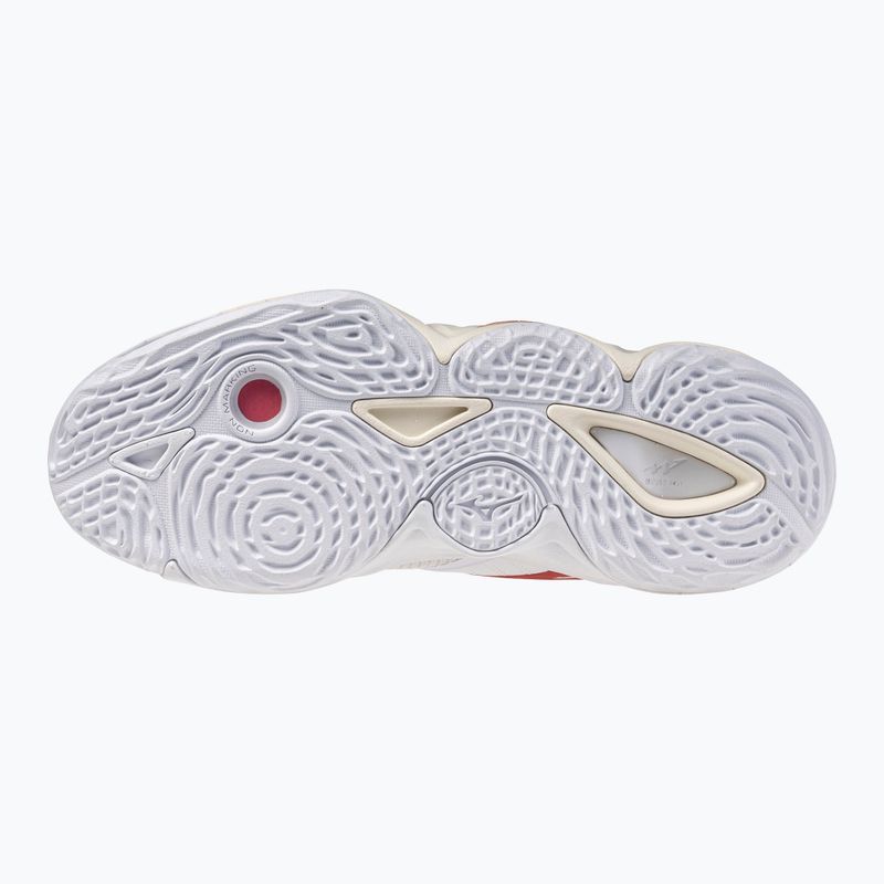 Încălțăminte de volei pentru femei Mizuno Wave Momentum Elite Mid white/rose elegance/lava falls 2