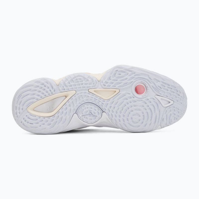 Încălțăminte de volei pentru femei Mizuno Wave Momentum Elite Mid white/rose elegance/lava falls 4