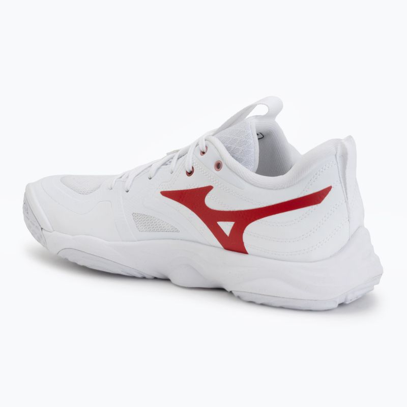 Încălțăminte de volei pentru femei Mizuno Wave Momentum Elite white/rose elegance/lava falls 3