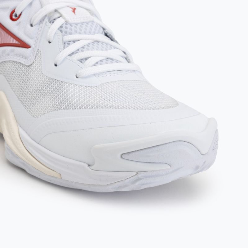 Încălțăminte de volei pentru femei Mizuno Wave Momentum Elite white/rose elegance/lava falls 7