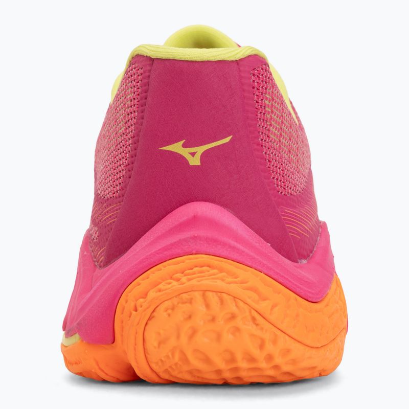 Încălțăminte de volei Mizuno Wave Lightning Elite pink tetra/fortune yellow/ligh 6