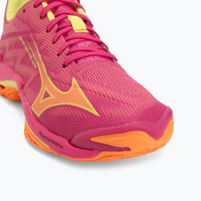 Încălțăminte de volei Mizuno Wave Lightning Elite pink tetra/fortune yellow/ligh 7