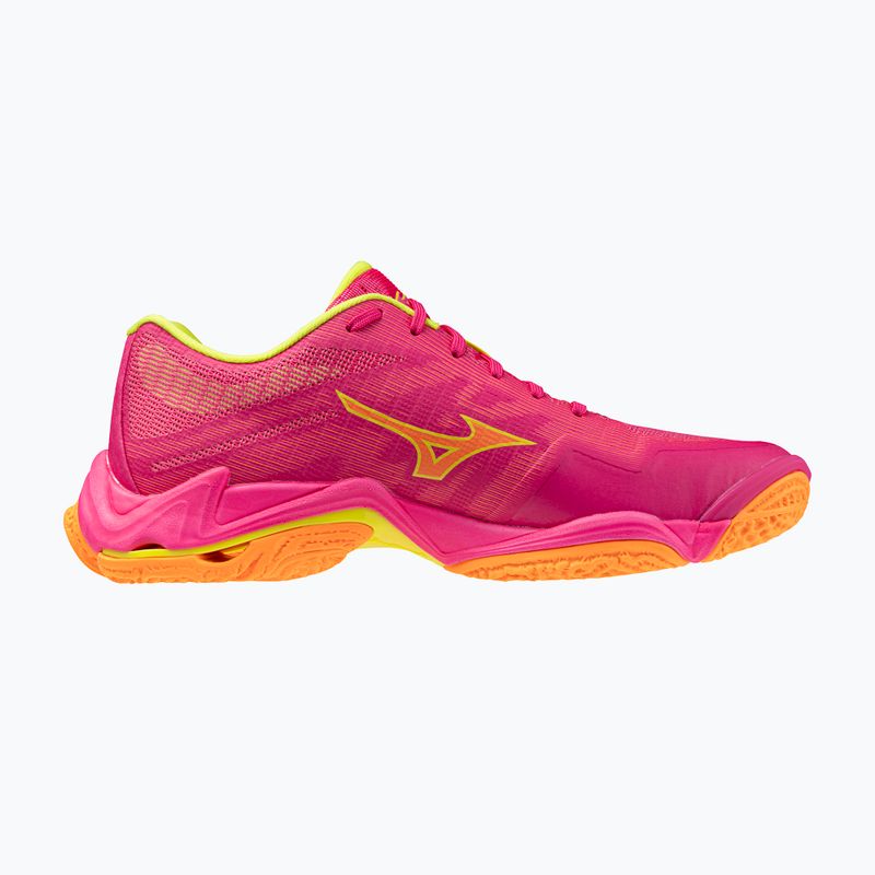 Încălțăminte de volei Mizuno Wave Lightning Elite pink tetra/fortune yellow/ligh 2