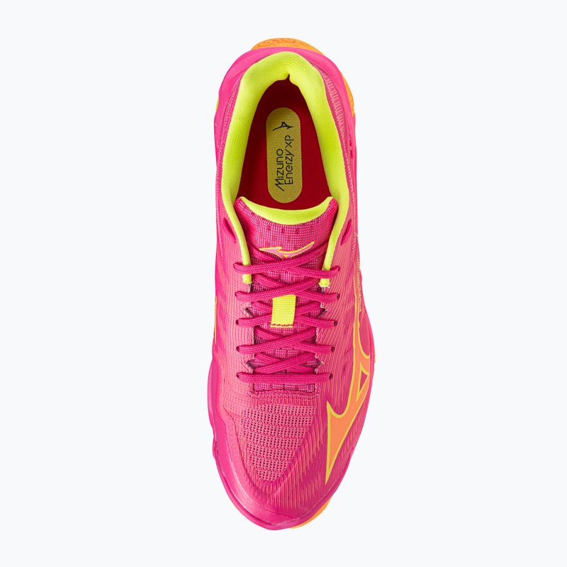 Încălțăminte de volei Mizuno Wave Lightning Elite pink tetra/fortune yellow/ligh 5