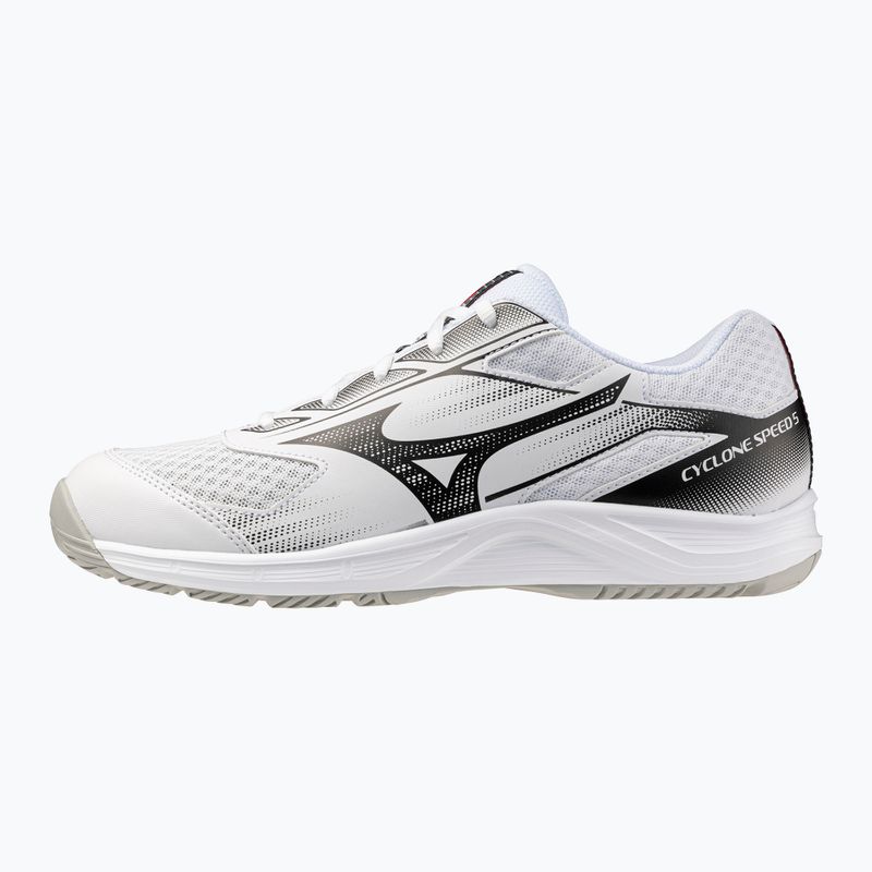 Încălțăminte de volei Mizuno Cyclone Speed 5 white/black/fiery red 8