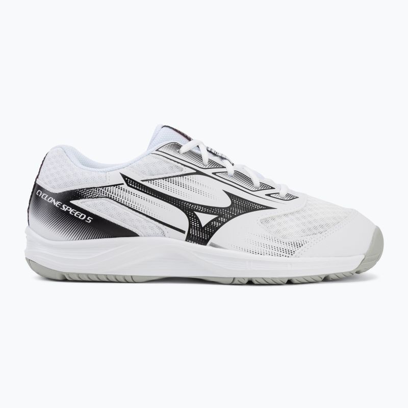Încălțăminte de volei Mizuno Cyclone Speed 5 white/black/fiery red 2