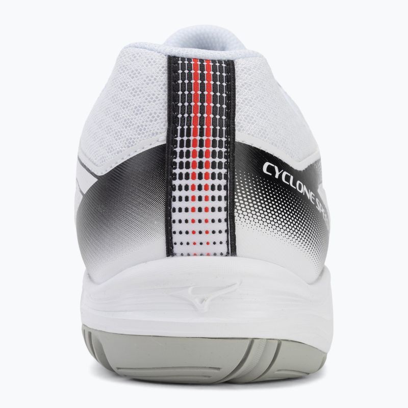 Încălțăminte de volei Mizuno Cyclone Speed 5 white/black/fiery red 6