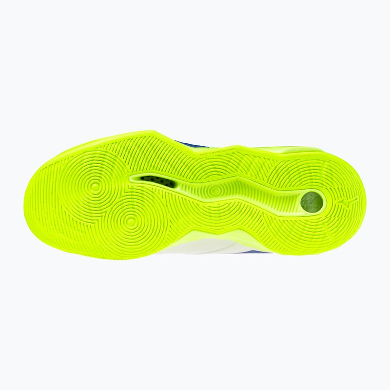 Încălțăminte de volei Mizuno Wave Momentum Pro Mid white/lightning yellow/dazzling blue 9