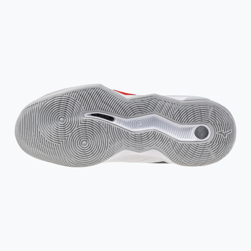 Încălțăminte de volei Mizuno Wave Momentum Pro Mid white/black/fiery red 9