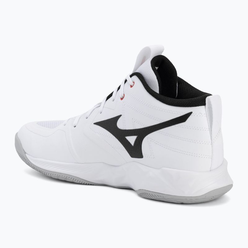 Încălțăminte de volei Mizuno Wave Momentum Pro Mid white/black/fiery red 3