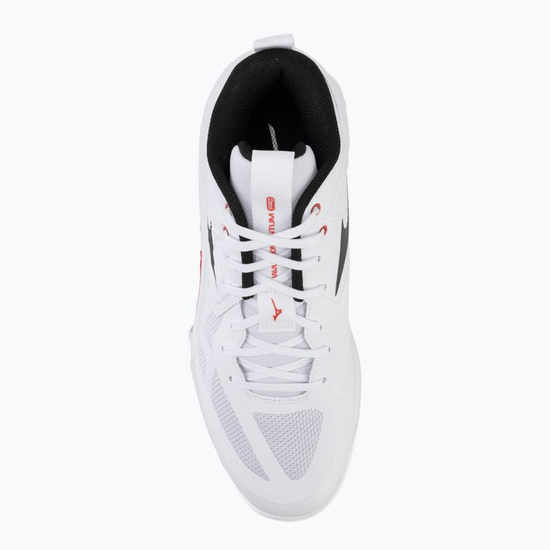 Încălțăminte de volei Mizuno Wave Momentum Pro Mid white/black/fiery red 5