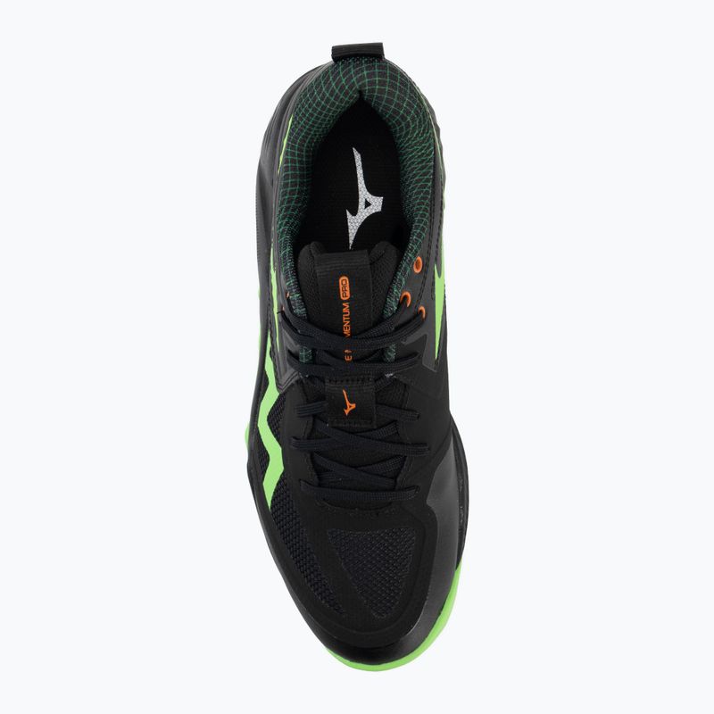 Încălțăminte de volei Mizuno Wave Momentum Pro black/glowing apple/mandarin orange 5