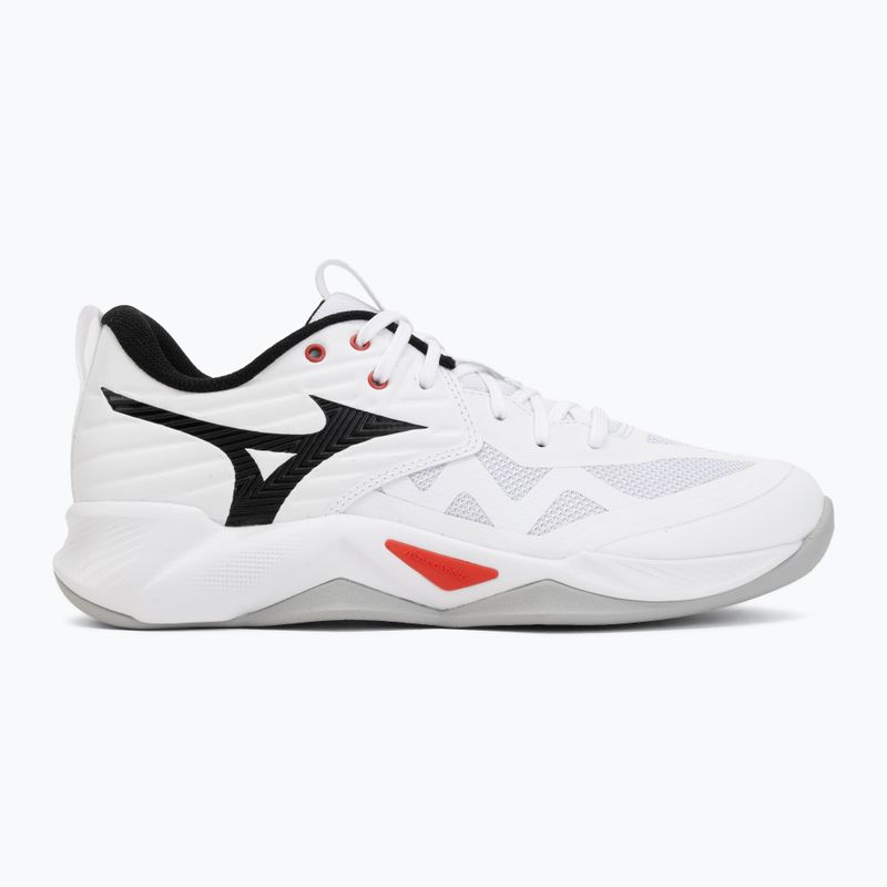 Încălțăminte de volei Mizuno Wave Momentum Pro white/black/fiery red 2
