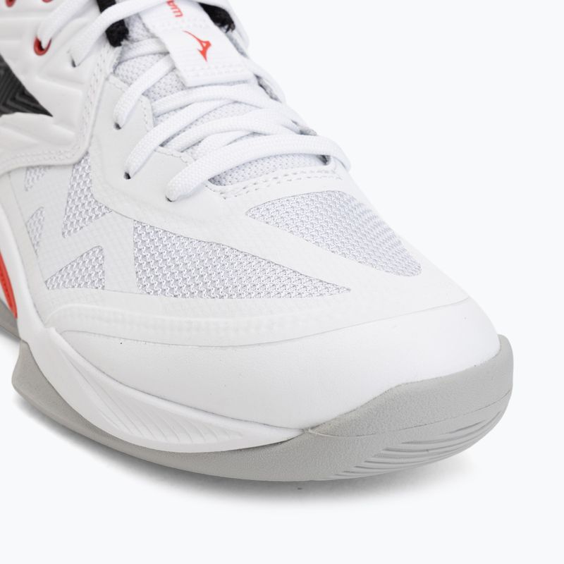 Încălțăminte de volei Mizuno Wave Momentum Pro white/black/fiery red 7