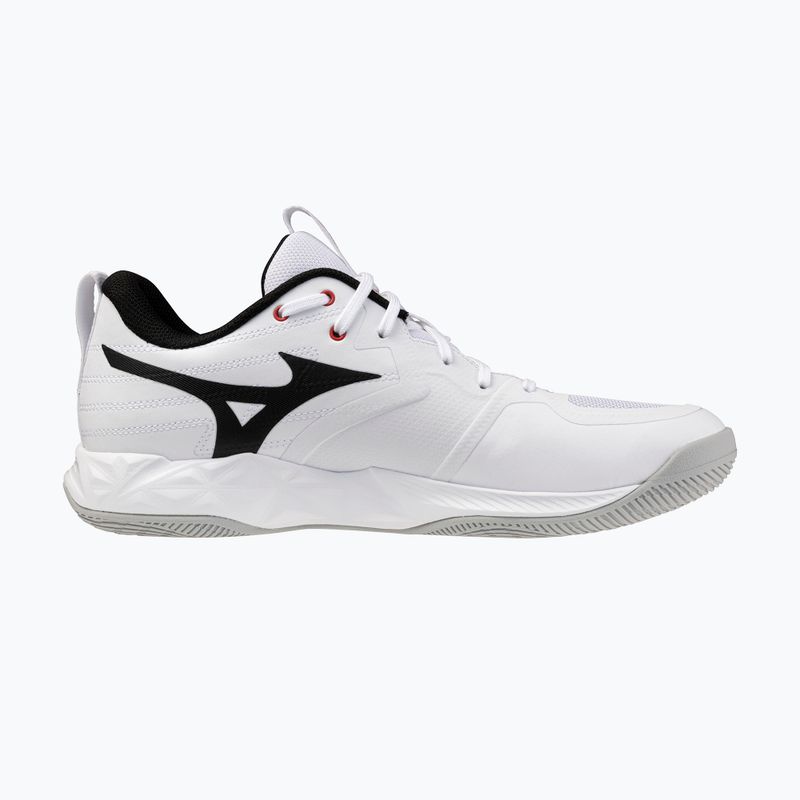Încălțăminte de volei Mizuno Wave Momentum Pro white/black/fiery red 2