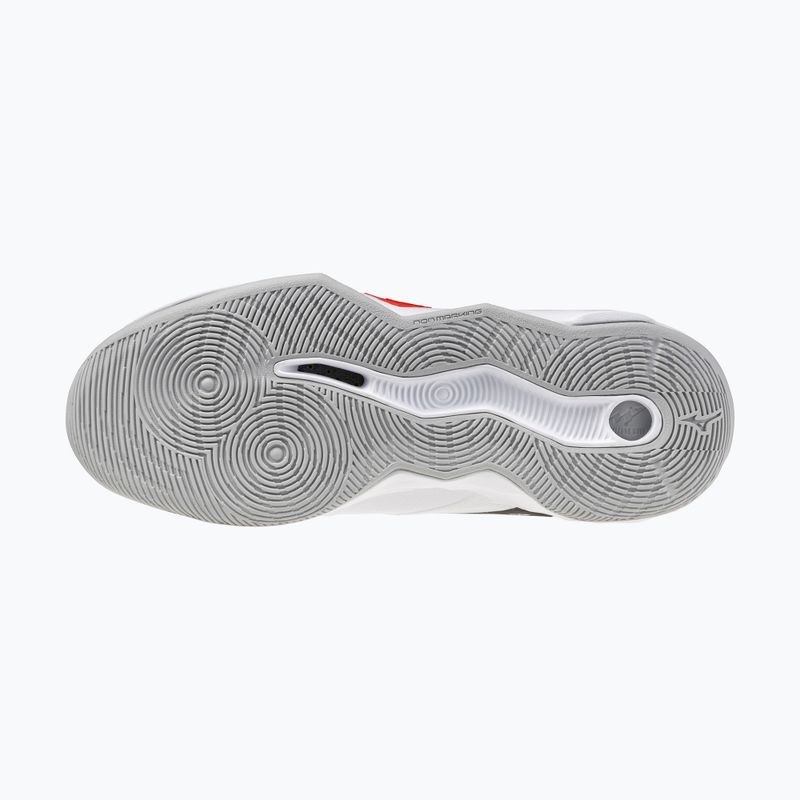 Încălțăminte de volei Mizuno Wave Momentum Pro white/black/fiery red 4