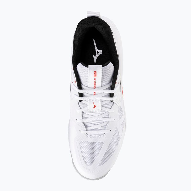 Încălțăminte de volei Mizuno Wave Momentum Pro white/black/fiery red 5
