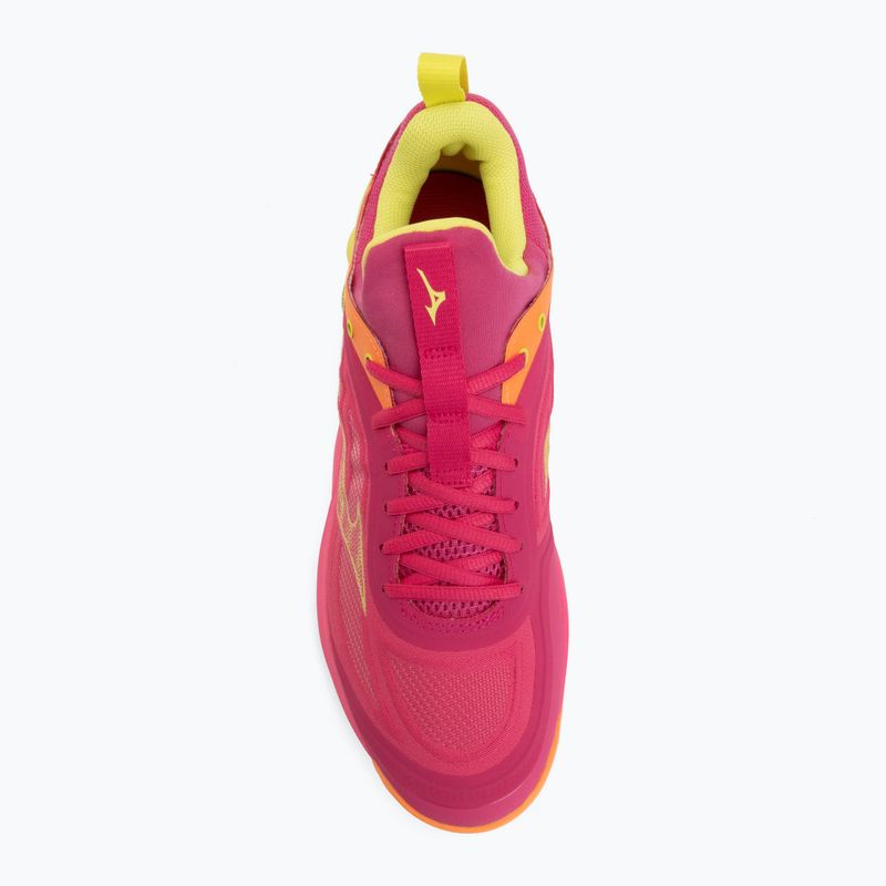Încălțăminte de volei Mizuno Wave Luminous 3 mugen pink tetra/fortune yellow/ligh 5