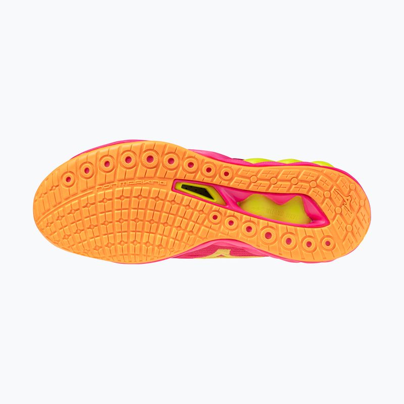 Încălțăminte de volei Mizuno Wave Luminous 3 mugen pink tetra/fortune yellow/ligh 4