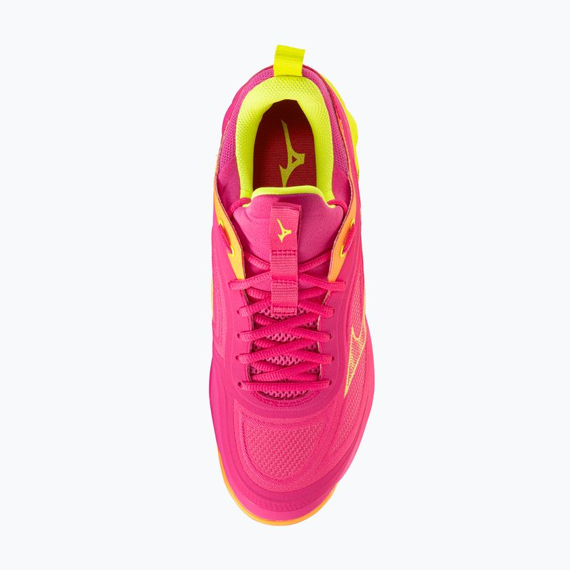Încălțăminte de volei Mizuno Wave Luminous 3 mugen pink tetra/fortune yellow/ligh 5