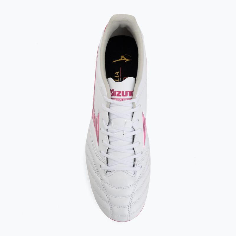 Încălțăminte de fotbal Mizuno Morelia Neo IV Pro FG white/fuchsia purple/fuchsia purple 5