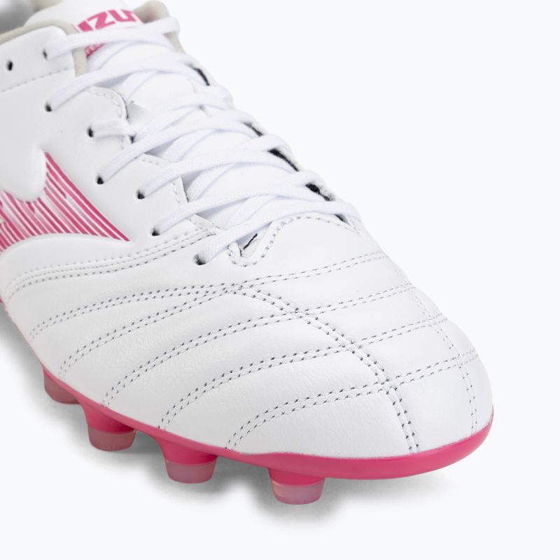 Încălțăminte de fotbal Mizuno Morelia Neo IV Pro FG white/fuchsia purple/fuchsia purple 7