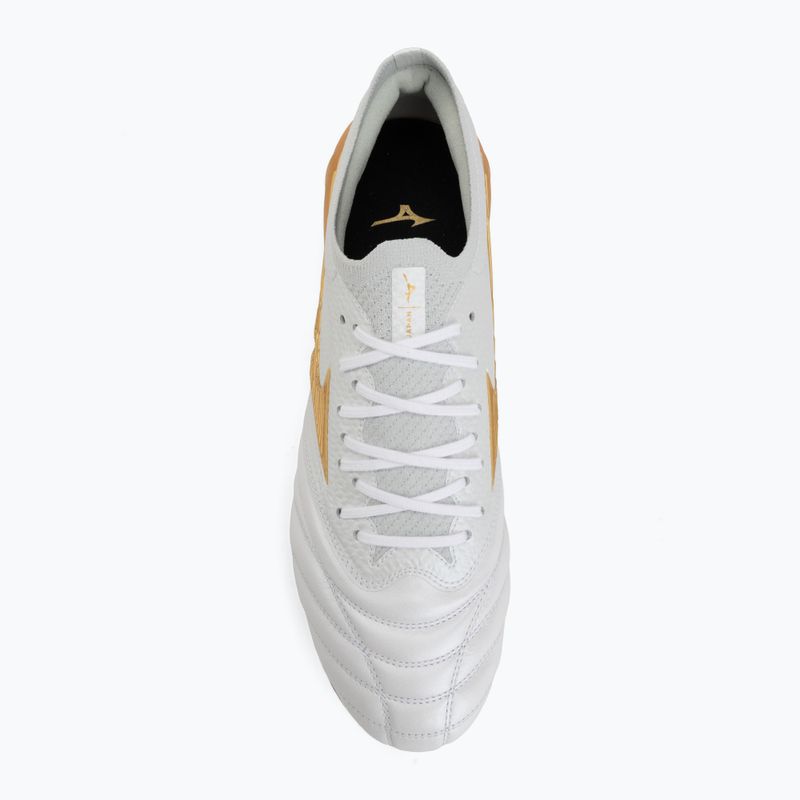 Încălțăminte de fotbal Mizuno Morelia Neo IV Beta Japan FG white/mp gold/cool gray 3c 5