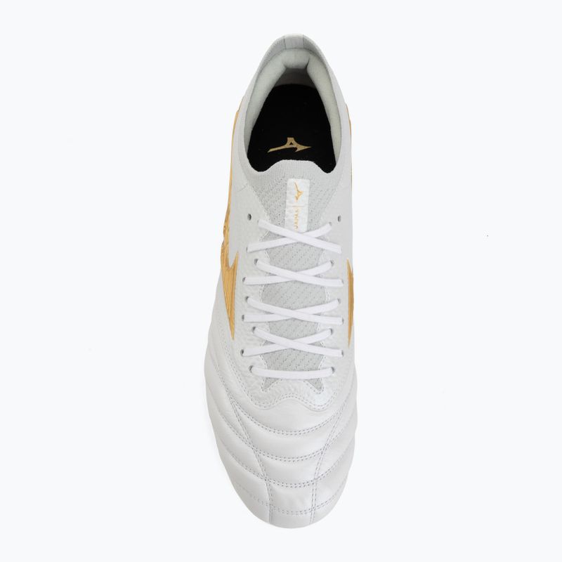 Încălțăminte de fotbal Mizuno Morelia Neo IV Beta Japan AG white/mp gold/cool gray 3c 5